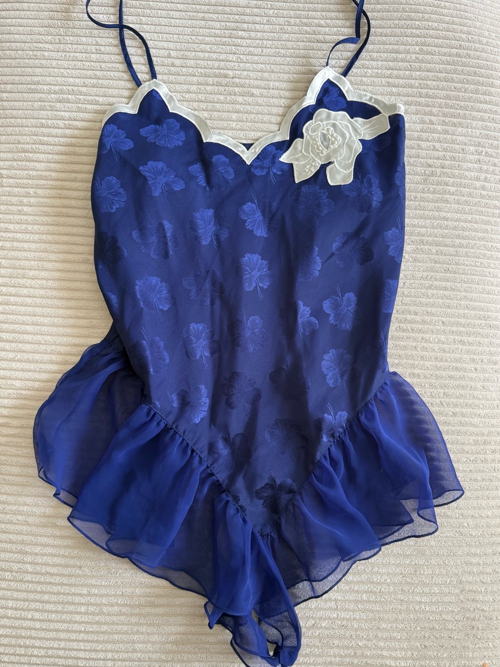 Vintage 1990s Gold Label Victoria Secrets Satin Teddy